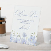 何かブルーウィドミモザバーブライダル 台座サイン (インサイチュ)