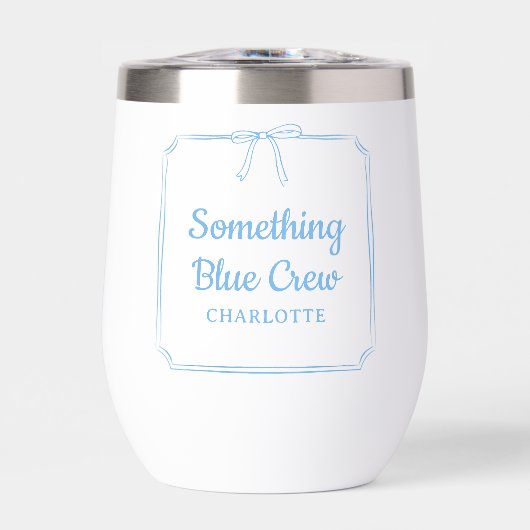 何かブルークルーシックなエステティックボウ名前をカスタムする (正面)