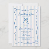 何かブルースクイグルフレームボウブライダルシャワー 招待状 (正面)