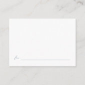 何かブルーディスプレイシャワーブライダルシャワー エンクロージャーカード (裏面)