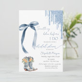 何かブルーボウグリッタードリップカウボーイブーツ 招待状 (スタンド正面)