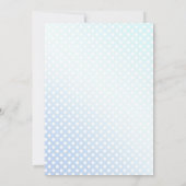 何かブルーボウフランスのコケットブライダルシャワー 招待状 (裏面)