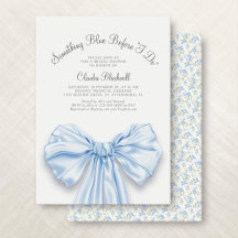 何かブルーボウフランスのコケットブライダルシャワー