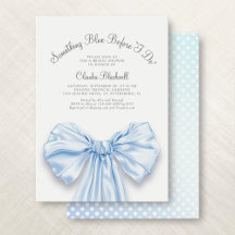 何かブルーボウフランスのコケットブライダルシャワー