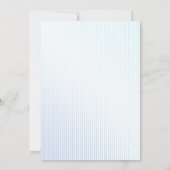 何かブルーボウフランスのコケットブライダルシャワー 招待状 (裏面)