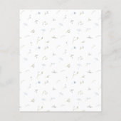 何かブルーワイルドフラワーバジェットブライダルシャワー (裏面)