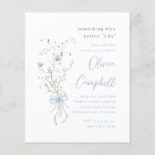 何かブルーワイルドフラワーバジェットブライダルシャワー (正面)