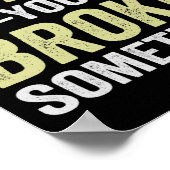 何かプレゼントを壊したから来たおもしろい ポスター (角)