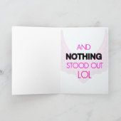 何かユニークバレンタインデーのカード シーズンカード (内部)