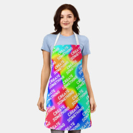 何かレインボーエプロンを作る エプロン