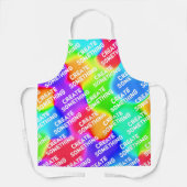 何かレインボーエプロンを作る エプロン (正面)