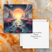 何か不思議なことが起こることを願う