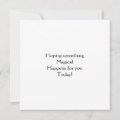 何か不思議なことが起こることを願う (裏面)