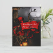 何か不気味邪悪なハロウィーン招待状 招待状 (スタンド正面)