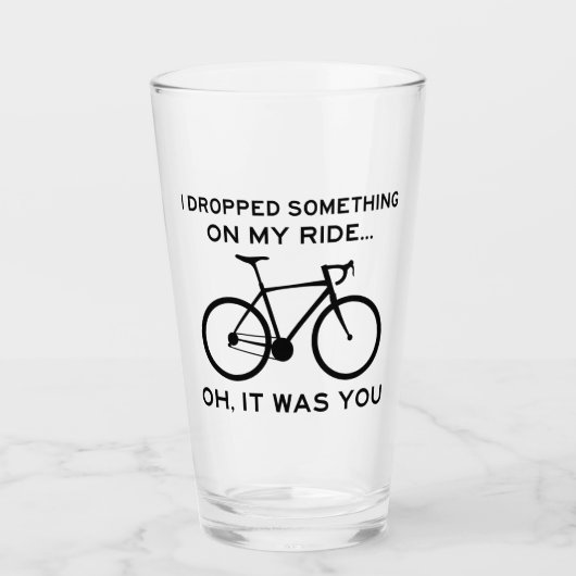 何か乗って落としたお前のサイクリング タンブラーグラス (正面)