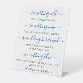 何か古いもの新しいもの、ブライダルシャワー 台座サイン