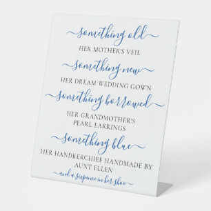 何か古いもの新しいもの、ブライダルシャワー 台座サイン