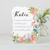 何か古いもの | 花嫁の友人 ウェディング招待状 招待状 (スタンド正面)