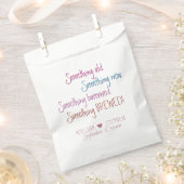 何か古い新しい借りた醸造結婚式の引き出物 フェイバーバッグ (クリップ留めされた状態)