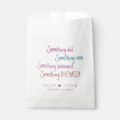 何か古い新しい借りた醸造結婚式の引き出物 フェイバーバッグ (正面)