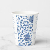 何か古い新しい借用ブルーブライダルシャワー 紙コップ (右)