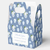 何か古くて新しい借りた青いウェディングシャワー フェイバーボックス (オープン)