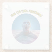 何か噛んだぞ！ ガラスコースター (裏面)