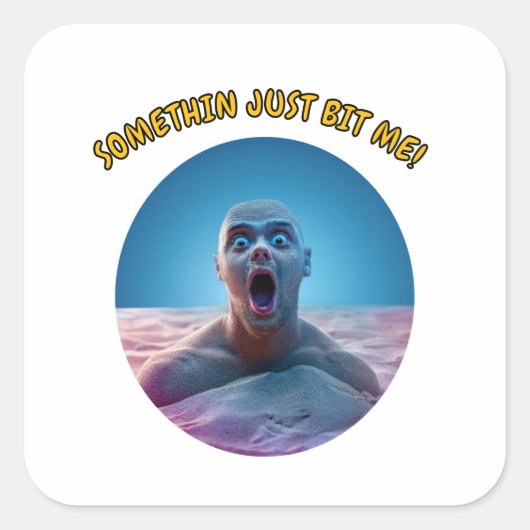 何か噛んだぞ！ スクエアシール (正面)