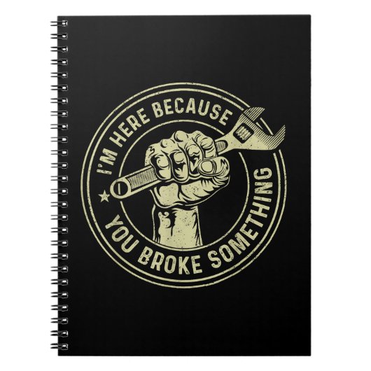 何か壊したから来たんだよ整備士・ハン ノートブック (正面)