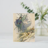 何か嫌な事が近づくと目を覚ます ポストカード (スタンド正面)