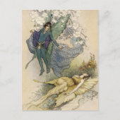 何か嫌な事が近づくと目を覚ます ポストカード (正面)