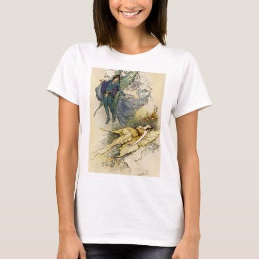 何か嫌な事が近づくと目を覚ます Tシャツ (正面)