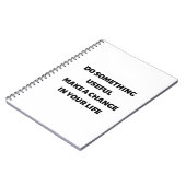 何か役に立つことは人生を変える ノートブック (左側)