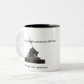 何か忘れした？ ツートーンマグカップ (正面左)