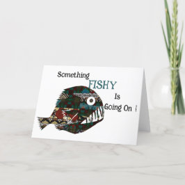 何か怪しい事が起こっている サンキューカード