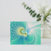 何か怪しい – フラクタル・アート ポストカード (スタンド正面)