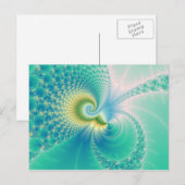 何か怪しい – フラクタル・アート ポストカード (正面/裏面)