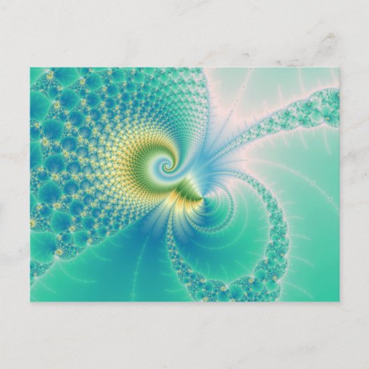 何か怪しい – フラクタル・アート ポストカード (正面)