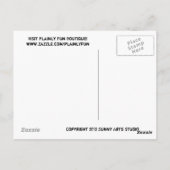 何か悪いことでも?ドギーはがき ポストカード (裏面)