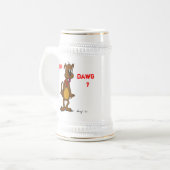 何か悪いことでも？ドギースタイン ビールジョッキ (正面左)