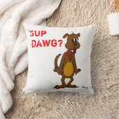 何か悪いことでも？犬の枕 クッション (ブランケット)
