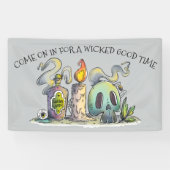 何か悪賢いハローウィンパーティの旗 横断幕 (横)