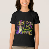 「何か投げてくれ、お嬢さん」マーディ・グラス・ユース トライブレンドTシャツ (正面)