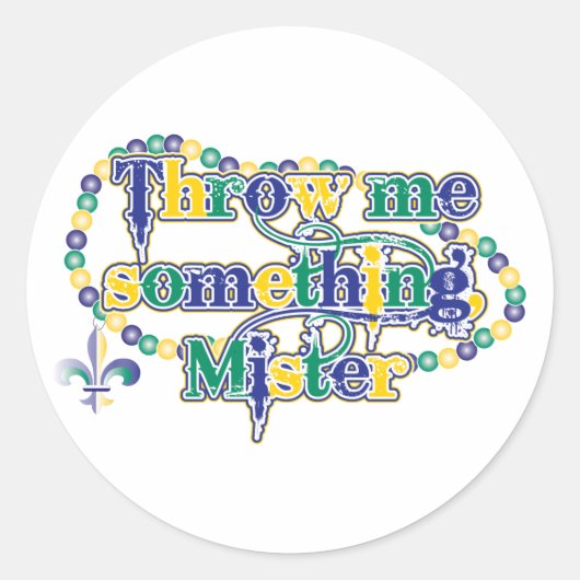 何か投げてくれ、ミスター(bc) ラウンドシール (正面)