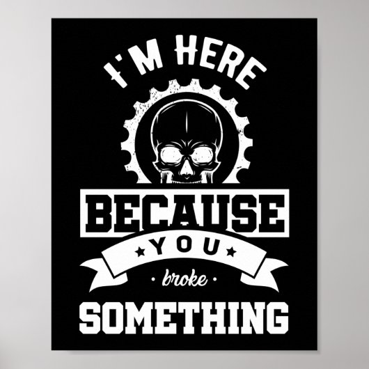 何か整備士を壊したから ポスター (正面)