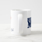 何か新しいMug_Watercolorマナティー ジャンボコーヒーマグカップ (裏面)