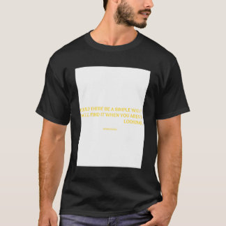 何か方法がシンプルある Tシャツ