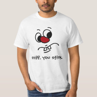 何か気難しい臭い顔 Tシャツ