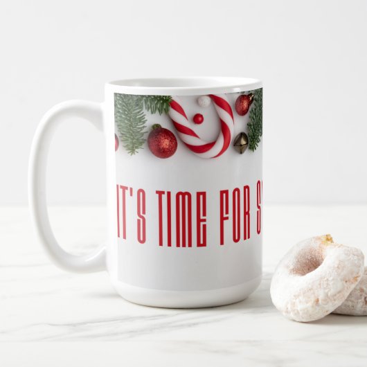 何か温まる時間だ コーヒーマグカップ (ドーナツ)