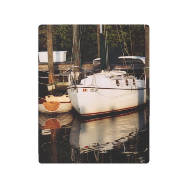 何か特別なものを探している？ メタルプリント (正面)